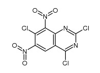 2,4,7-trichloro-6,8-dinitroquinazoline结构式