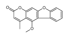 5-methoxy-4-methyl-[1]benzofuro[3,2-g]chromen-2-one结构式