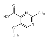 5-Methoxy-2-methyl-4-pyrimidinecarboxylic acid Structure