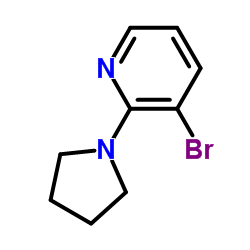 3-溴-2-(吡咯烷-1-基)吡啶结构式