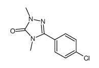 5-(4-chlorophenyl)-2,4-dimethyl-1,2,4-triazol-3-one结构式