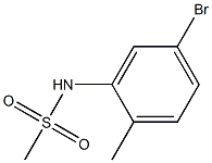N-(5-溴-2-甲基苯基)-甲磺酰胺结构式
