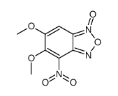 5,6-dimethoxy-4-nitro-1-oxido-2,1,3-benzoxadiazol-1-ium Structure
