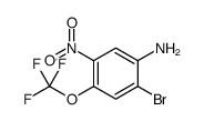 2-Bromo-5-nitro-4-trifluoromethoxyaniline结构式