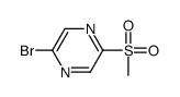 2-bromo-5-(Methylsulfonyl)pyrazine Structure