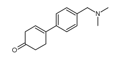 4'-((dimethylamino)methyl)-5,6-dihydro-[1,1'-biphenyl]-4(3H)-one结构式