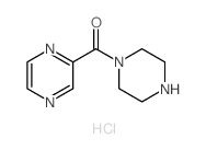 1-哌嗪基-2-吡嗪基甲酮盐酸盐结构式