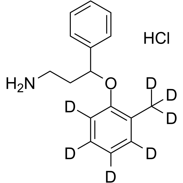 Desmethyl atomoxetine-d7 hydrochloride结构式