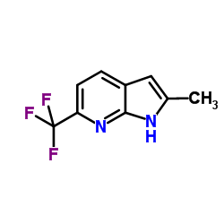 2-Methyl-6-(trifluoromethyl)-1H-pyrrolo[2,3-b]pyridine Structure