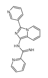 N-(3-(3-pyridyl)imidazo[1,5-a]pyridine)picolinamidine Structure