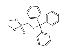 dimethyl ester of N-(tritylaminomethane)phosphonic acid Structure