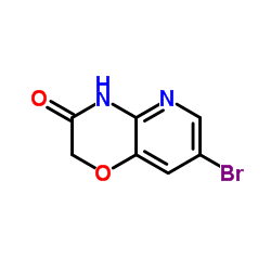 7-溴-2H-吡啶并[3,2-B][1,4]恶嗪-3(4H)-酮结构式