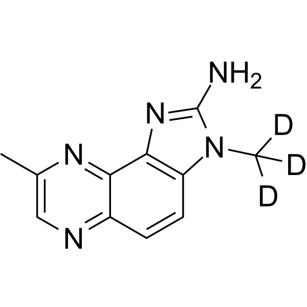 2-氨基-8-甲基-3-(三氘代甲基)咪唑[4,5-F]喹喔啉图片