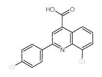 8-Chloro-2-(4-chlorophenyl)quinoline-4-carboxylic acid Structure