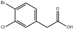 2-(4-Bromo-3-chlorophenyl)acetic acid Structure