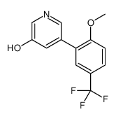 5-[2-methoxy-5-(trifluoromethyl)phenyl]pyridin-3-ol Structure