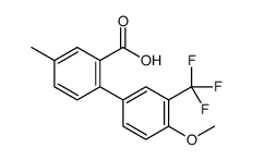 2-[4-methoxy-3-(trifluoromethyl)phenyl]-5-methylbenzoic acid Structure