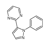 2-(1 -苯基-1H -5-吡唑基)嘧啶结构式