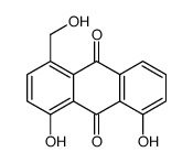 1,8-二羟基-4-羟基甲基蒽醌结构式