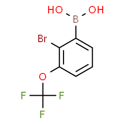 2-Bromo-3-(trifluoromethoxy)phenylboronic acid Structure