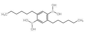 (4-borono-2,5-dihexylphenyl)boronic acid Structure