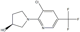 (S)-1-(3-氯-5-三氟甲基-吡啶-2-基)-吡咯烷-3-醇结构式