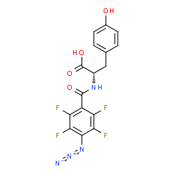 N-(4-azido-2,3,5,6-tetrafluorobenzoyl)tyrosine structure