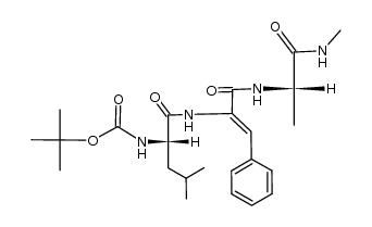 Boc-Leu-ΔZPhe-Ala-NHMe Structure
