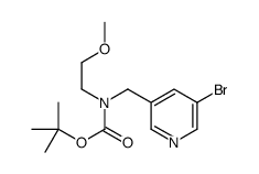 tert-butyl N-[(5-bromopyridin-3-yl)methyl]-N-(2-methoxyethyl)carbamate Structure