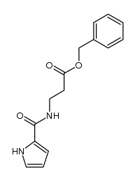 benzyl 3-(2-pyrrolecarboxamido)propionate结构式