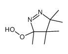 3-hydroperoxy-3,4,4,5,5-pentamethylpyrazole结构式