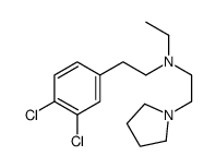 2-(3,4-dichlorophenyl)-N-ethyl-N-(2-pyrrolidin-1-ylethyl)ethanamine Structure