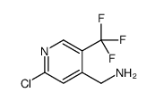 [2-chloro-5-(trifluoromethyl)pyridin-4-yl]methanamine Structure