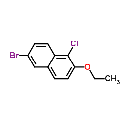 6-Bromo-1-chloro-2-ethoxynaphthalene Structure