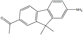 1-(7-amino-9,9-dimethyl-9H-fluoren-2-yl)ethanone结构式