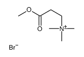 (3-methoxy-3-oxopropyl)-trimethylazanium,bromide Structure