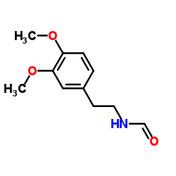 N-[2-(3,4-二甲氧基苯基)乙基]甲酰胺结构式