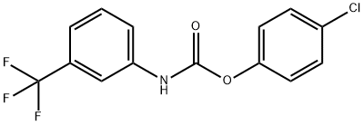 4-chlorophenyl n-(3-trifluoromethylphenyl)carbamate结构式