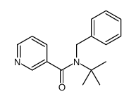 N-benzyl-N-tert-butylpyridine-3-carboxamide结构式