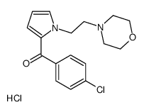 (4-chlorophenyl)-[1-(2-morpholin-4-ium-4-ylethyl)pyrrol-2-yl]methanone,chloride结构式