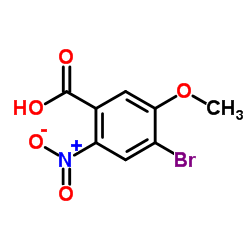 4-溴-5-甲氧基-2-硝基苯甲酸结构式