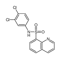 N-(3,4-dichlorophenyl)quinoline-8-sulfonamide结构式