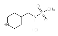 N-(哌啶-4-甲基)甲烷磺酰胺盐酸盐结构式