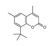 8-tert-butyl-4,6-dimethyl coumarin Structure