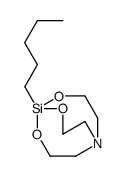 5-pentyl-4,6,11-trioxa-1-aza-5-silabicyclo[3.3.3]undecane结构式