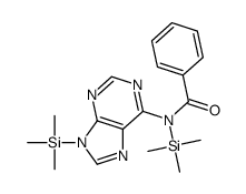N-trimethylsilyl-N-(9-trimethylsilylpurin-6-yl)benzamide结构式