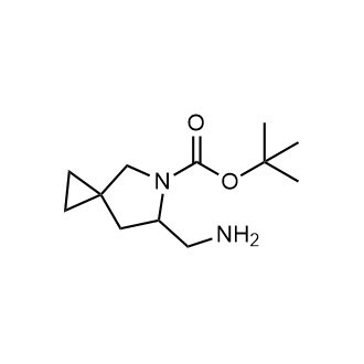 6-(氨基甲基)-5-氮杂螺环[2.4]庚烷-5-羧酸叔丁酯结构式