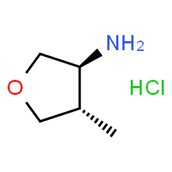 trans-3-furanamine, tetrahydro-4-methyl- hydrochloride Structure