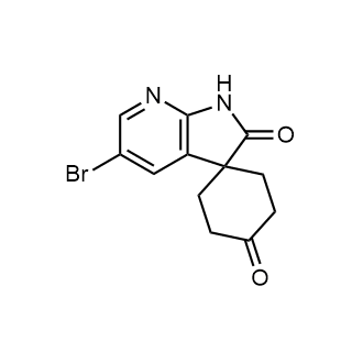 5'-溴螺[环己烷-1,3'-吡咯并[2,3-b]吡啶]-2',4(1'H)-二酮结构式