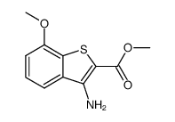 methyl 3-amino-7-methoxy-1-benzo[b]thiophene-2-carboxylate Structure
